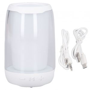 HJLIAN Enceinte sans fil, transmission de 10 metres, son stereo haute definition, prise en charge de la radio FM, mini haut-parleur portable LED, cadeau - Neuf