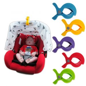 Pack De 5 Universel Clips Poussette, Landau Clips, Couverture Des Clips, De La Mousseline, Des Clips Et Des Jouets Clips, Couverture De Siège De Voiture, 5 Couleurs - Neuf