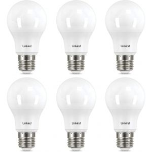Ampoule Led E27 806lm, 8w Equivalent 60w, 2700k Blanc Chaud, Ampoule Standar A60 Gros Culot &Agrave; Vis, No Dimmable, 220v-240v, Lot De 6 - Neuf