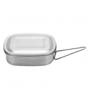 Hjlian Boite A Lunch Portable En Acier Inoxydable Pour Pique-Nique En Plein Air, Contenant Hermetique Pour Restauration Rapide - Neuf