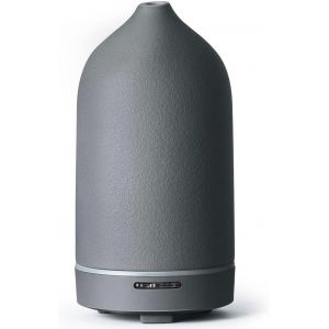 Diffuseur d'arômes pour huiles essentielles, 120 ML de qualité supérieure, humidificateur à ultrasons, diffuseur d'huiles essentielles en céramique, Bureau, Spa (Noir) - Neuf