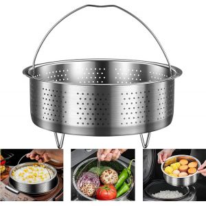 Panier Vapeur En Acier Inoxydable Pour Casserole,Panier Vapeur,Avec Poign&eacute;e,Pour Cuire &Agrave; La Vapeur Des L&eacute;gumes,Des Fruits,Des ?ufs (Rond 16,5 Cm) - Neuf
