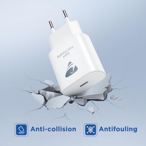 Chargeur Usb C, 25W Chargeur Rapide Samsung Prise Usb C, Pd 3.0 Adaptateur Type C Secteur Mural Usbc Chargeur Pour Iphone 16 15 14 13 12 11 Pro Max X Xs Xr 8 7 6S, Ipad, Samsung S24 S23 S22 S21 - Neuf