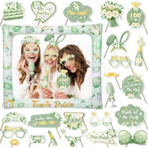 Checarzhn--No1-Evjf Accessoire Photobooth Evjf Avec Cadre Photo Gonflable Grand Cadre Photobooth Mariage Pour Accessoire Evjf Team Mariée Futur Mariee, Décoration Enterrement De Vie De Jeune Fille, O - Neuf