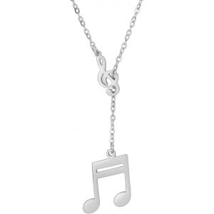 Kal-Collier De Notes De Musique Pour Les Femmes Pendentif Clé De Sol Bijoux De Musique Cadeau D'inspiration Pour Les Amateurs De Musique Musiciens Enseignants - Neuf