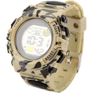 Eryi-Montre De Sport Pour Homme, Montre De Sport Numérique Étanche Noctilucent Chronographe Montre Pour Homme Étudiant Cadeau Extérieur Camouflage Couleur - Neuf
