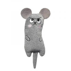 Jouet en peluche &agrave; la menthe pour chaton, jouet interactif pour nettoyage des molaires, souris et maison pour chat - Neuf