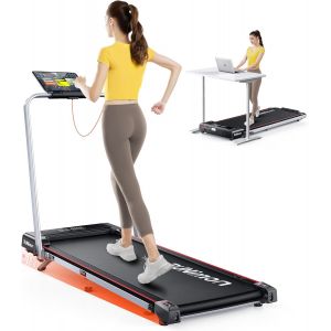 Chenquansarl-Tapis De Course, 6 En 1 Tapis De Marche Pliable Inclinable, Pente 7%, 12 Km/H, 2.5 , Tapis Roulant Avec 2 Écrans Led, App Intelligente, Deux Modes De Contrôle Pour Maison Et Bureau - Neuf