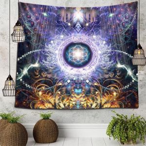 Mandala De La Tapisserie Tenture Murale 200 X 150 Cm, De La Méditation, De La Tapisserie, Coloré Mandala De La Tapisserie, De Yoga, De Mandala Sur Le Mur, Avec Kit D'installation Pour La Chambre À Coucher, Salle De Séjour, Une Résidence, Un Studio - Neuf