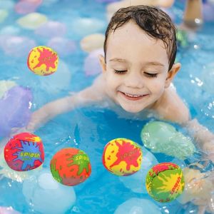 Lot De 24 Balles D'eau R&eacute;utilisables En Coton Doux Pour Jongler Avec L'eau, Id&eacute;ales Pour La Piscine, Les Activit&eacute;s Aquatiques D'&eacute;t&eacute; Et Les Jeux De Plein Air. - Neuf