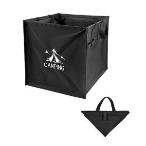 Bo&icirc;te De Rangement Exterieure Legere Pour Le Camping, Poubelle, Panier De Pique-Nique, Conteneur De Rangement. Gain De Place. Noir. Ref. : 9659 - Neuf