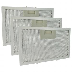 vhbw 3x Filtre anti-graisse compatible avec Klarstein Hektor Eco 10034864, 10034865 hotte de cuisine, aluminium, charbon actif - Neuf