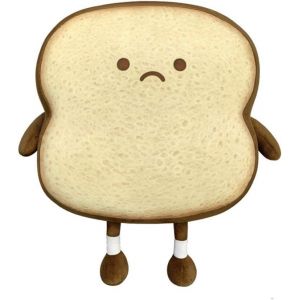 Oreiller en peluche en forme de pain grill&eacute;, petit et mignon, en forme de pain grill&eacute; (Toast &iquest;&iquest;&euro;&iquest;read, marron) - Neuf