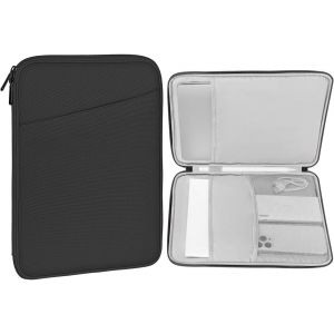 ERYI-Housse De Tablette, Compatible Avec 13 Pouces Ipad Pro M4 2024 Oled, 13 Pouces Ipad Air M2 2024, Ipad Pro 12,9 M2 2022-2015, Galaxy Tab S9+/S8+ 12,4"", Sac De Transport En Polyster, Gris Foncé - Neuf