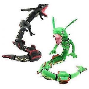 Peluche Dragon Noir Rayquaza Vert 80 Cm, Poupée En Peluche, Cadeaux D'anniversaire Pour Enfants-Vert - Neuf