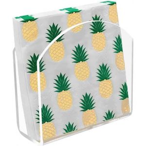 Few-Porte-Serviettes Pour Table, Porte-Serviettes En Acrylique Transparent, Distributeur De Serviettes En Papier Forme En U Organisateur De Tissus Autoportant Table À Manger Pour Dîner De Restaurants - Neuf