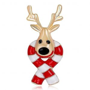 Elk Cerf Broche Broche Poitrine Épingle Fête De Noël Décor Durable Utile Renne Revers Épingle Mignon Noël Épingles Pour Les Femmes Fille[Jl] - Neuf