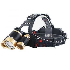 Lampe Frontale Rechargeable &Agrave; Led Pour L'ext&eacute;rieur, Id&eacute;ale Pour La P&ecirc;che Nocturne - Neuf