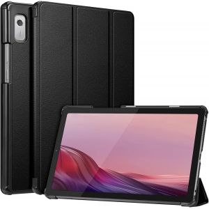 Coque Pour Lenovo Tab M9 2023 9 Pouces (Tb310xu /Tb310fu)-&Eacute;tui Rigide Pliable Housse Fine Et L&eacute;g&egrave;re Sommeil/R&eacute;veil Automatique,Noir - Neuf