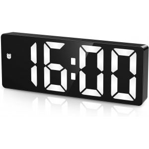 Réveil Numérique,Horloge Numérique,Réveil électronique de Bureau avec Port Type-C,5 luminosités réglables,DST,Snooze,Affichage 12/24H pour la Maison,Le Bureau - Neuf