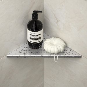 Étagère De Douche D'Angle 254 Mm, En Acier Inoxydable 304, Étagère D'Angle Encastrée, Pour Mur Carrelé, Sans Perçage, Couleur : Acier Inoxydable - Neuf