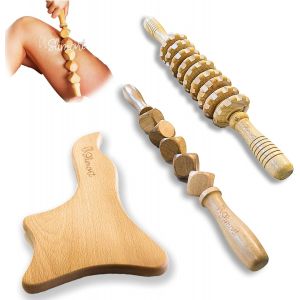 Maderotherapie Corps | Rouleau De Massage Cellulite | Kit Pour Professionnel | Elimine La Cellulite | Soulage Les Douleurs Musculaires | Accessoires Inclus | Massage Et Relaxation | Fesses Cuisses - Neuf
