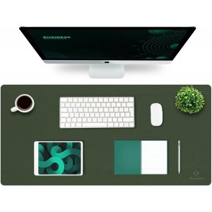 DDA-Tapis de Bureau, Tapis Bureau, Tapis Bureau Sous Main 43cm x 90cm, Tapis de Portable, Sous Main Bureau pour Bureau et Maison, Double Face (Vert foncé) - Neuf
