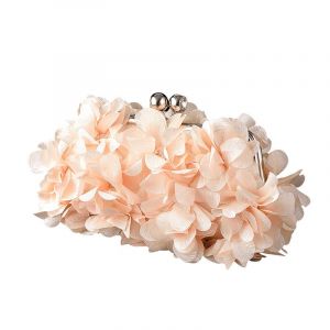 (Champagne) Pochette de soir&eacute;e pour femme Sac &agrave; main de soir&eacute;e &agrave; fleurs Sac &agrave; bandouli&egrave;re en cha&icirc;ne pour femme Sac &agrave; main - Neuf