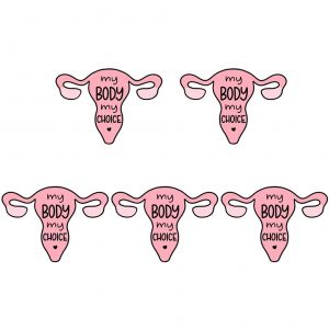Lot De 5 Autocollants En Vinyle Decoupes Pour Pare-Chocs, Motif Uterus, Droits Des Femmes A L'avortement, Pour Fenetre, Voiture, Camion, Ordinateur Portable - Neuf