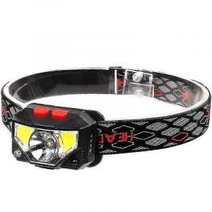 Lampe Frontale À Led Rechargeable Super Lumineuse Avec Capteur Et Lumière Rouge Pour Camping, Course À Pied, Cyclisme, Pêche (Noir) (1 Pièce) Betterli - Neuf