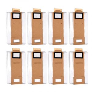 Lot de 8 sacs d'aspirateur pour Xiaomi Roborock S7 S7 Plus T7S Robot Aspirateur Sacs filtrants Sacs à poussière - Neuf