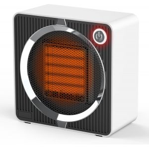 Chauffage d`appoint 500W, Radiateur Soufflant C&eacute;ramique PTC, Mini Radiateur Electrique, Portable Silencieux, S&eacute;curit&eacute; Surchauffe/Anti-Basculement pour Salle de Bain et Petites Pi&egrave;ces - Neuf