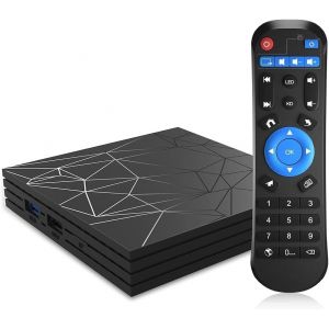 VornixorSarlshop-Android 10.0 TV Box, 2GB RAM 16GB ROM H6 Quad Core Soporte 3D 6K Ultra HD H.265 WiFi 2.4 GHz Ethernet Smart TV Box - Neuf