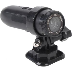 Mevronisshop-Cam&eacute;ra De Casque Grand Angle De 170 &deg; Sport Dv, 1280x960 Hd Sports Mountain Bice Motorbike Clear Camera, Compact For Cycling Randing 450mah Batter - Neuf