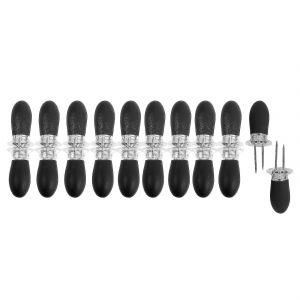 20pcs / 10 Paires De Porte-Maïs Portable Fruit Holder Barbecue Fournitures Maïs En Acier Inoxydable En Épi - Neuf