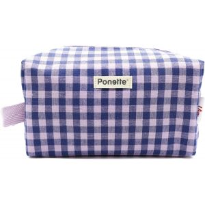 MAA-- Trousse de toilette pour femme Vive, fille, style, amusant, design, sac de toilette, voyage, coiffeuse, trousse, marque espagnole, Violet Vichy - Neuf