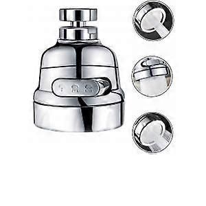 Robinet de cuisine rotatif &agrave; 360&deg;, jet haute pression, t&ecirc;te de robinet mobile, 3 modes - Neuf