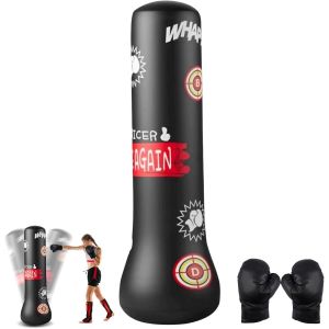 Sac De Frappe Debout De 160 Cm, Pour Enfants, Sac De Frappe Sur Pied, Sac De Frappe Sur Pied, Sac De Frappe Pour Enfants, Sac De Frappe Pour Gar&ccedil;ons Et Filles, Kickboxing, Karat&eacute;, Boxe Et Soulagement - Neuf