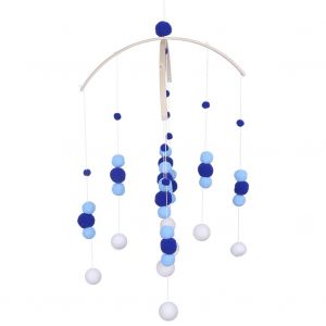 Carillons Eoliens En Perles Pour Lit D'enfant, Decoration Suspendue, Accessoires De Photographie (Bleu Fonce) - Neuf