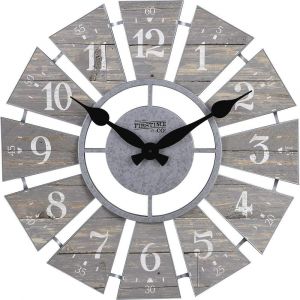 FirsTime & Co. FirsTime Horloge Murale numérique Moulin à Vent 24 inches Gris Clair - Neuf
