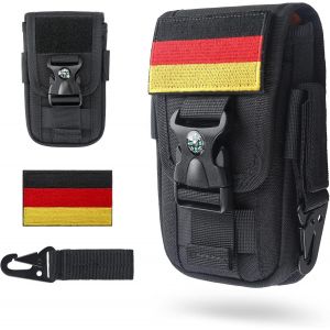 Tianyi-Pochette Tactique Pour Téléphone Portable Poche Molle Edc Gadget Sacoche Ceinture Pochette Smartphone Molle Mini Sac Ceinture Militaire Pour Sport Plein-Air,Avec Porte-Carte/Boucle De Boussole - Neuf