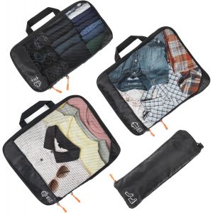 Lot De 4 Organ Urs De Voyage &Agrave; Compression Optimisation Intelligente De L'Espace Pour Sac &Agrave; Dos Et Organ Ur De Val Pour Voyages D'Affaires Et Vacances 4 Pi&egrave;ces, 1 Grand, 1 Moyen, 1 - Neuf