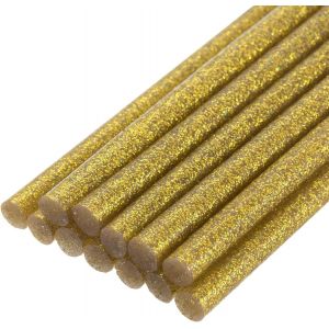 Bâtons de Colle Mini pour Pistolet à Colle Chaude 0,43 Pouce x 4 Pouces Paillettes Doré 12Pcs,Parfait pour les Projets d'Artisanat DIY et le Scellage - Neuf
