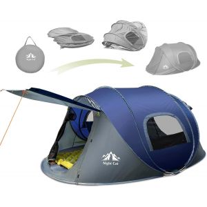 Letnerny-Tente Pop Up Pour 2 4 Personnes Tente De Camping Instantanée Installation Facile Imperméable Jardin Parc - Neuf