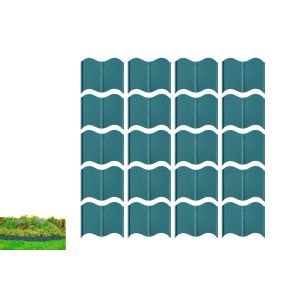 Lot De 20 Bordures De Cl&ocirc;ture De Jardin En Plastique Pour Terrasse Et All&eacute;e Ext&eacute;rieure - Neuf
