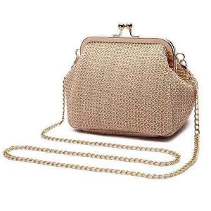 Femme Glitter Clutch Élégant Sac de soirée Sac à bandoulière Sac à chaîne - Neuf