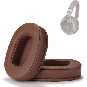 KAL-Lot De 2 Coussinets De Rechange En Mousse À Mémoire De Forme Pour Casque Sans Fil Bluetooth Audio-Technica Ath-Msr7 M50X M20 M40 M40X Marron - Neuf