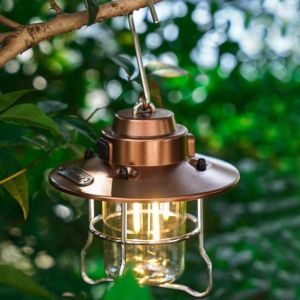 Lanterne De Camping Led Portable Avec Lampe Suspendue Étanche Rechargeable Par Usb Et À Intensité Variable Pour La Cour De Tente Extérieure - Neuf