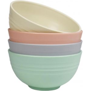 Bol &Agrave; C&eacute;r&eacute;ales,Petit D&eacute;jeuner,Bol &Agrave; Soupe,Incassable Et Leger,Bol En Plastique Le Riz,Les Salades,Les P&acirc;tes - Neuf