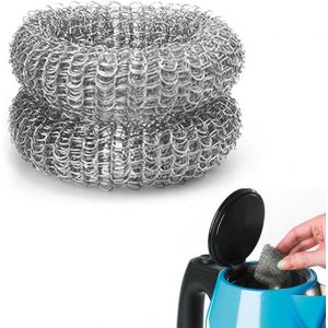 KALANKA-Anneau &Eacute;liminateur Calcaire,Acier Inoxydable Anneau Anti-Calcaire,Collecteur de Calcaire pour Bouilloire,&Eacute;limine Calcaire et Impuret&eacute;s,pour Filtrer Tartre et S&eacute;diments,pour Bouilloires et Th&eacute; - Neuf